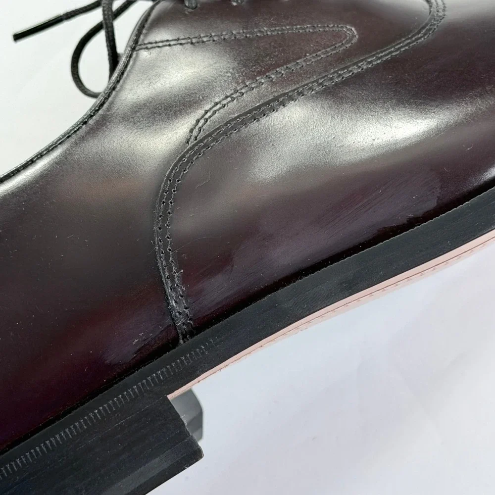 NEW Cole Haan Hawthorne Dress Shoe Mens 10 Burgundy Leather Cap Toe Oxford Derby